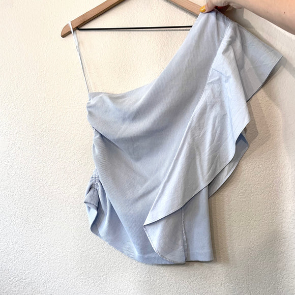 One Shoulder Ruffle Top