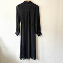 Sheer Button Down Midi Dress-8