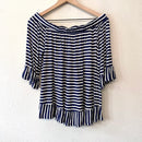 Striped Off Shoulder Top-2