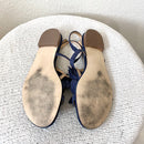 3D Floral Suede Sandals-12