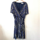 Floral Faux Wrap Dress-2