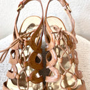 Strappy Cork Wedge Heels-5