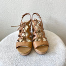 Strappy Cork Wedge Heels-2