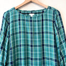 Plaid Popover Blouse-3