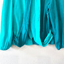 Swiss Dot Color Block Wrap Top-10