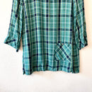 Plaid Popover Blouse-5