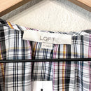 Plaid Bell Sleeve Button Up-4
