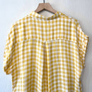 Plaid Button Down Top-8