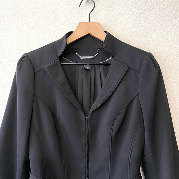Peplum Belted Blazer