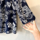 Paisley Tie Front Top-6