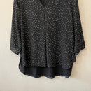 Polka Dot V-Neck Blouse-5