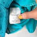 Swiss Dot Color Block Wrap Top-12