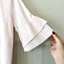 Eyelet Sleeve Tee-7