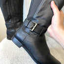 Buckle Knee High Boots-7