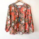 Floral Embroidered Tassel Top-2