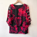Floral Rhinestone Blouse-2