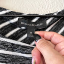Striped Crossover Back Top-4