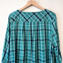 Plaid Popover Blouse-8