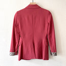 Metallic Cuff Blazer Jacket-9