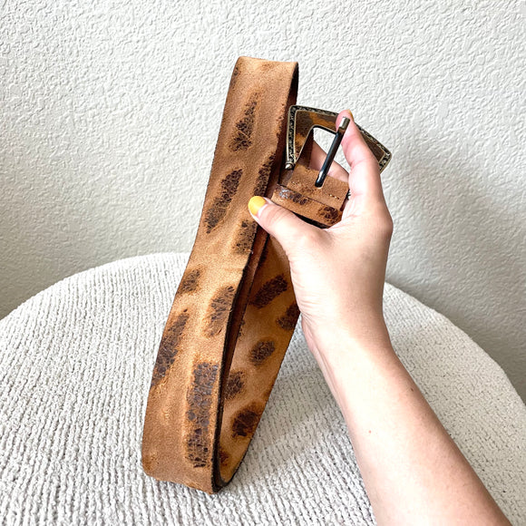 Animal Print Fashion Leather Belt