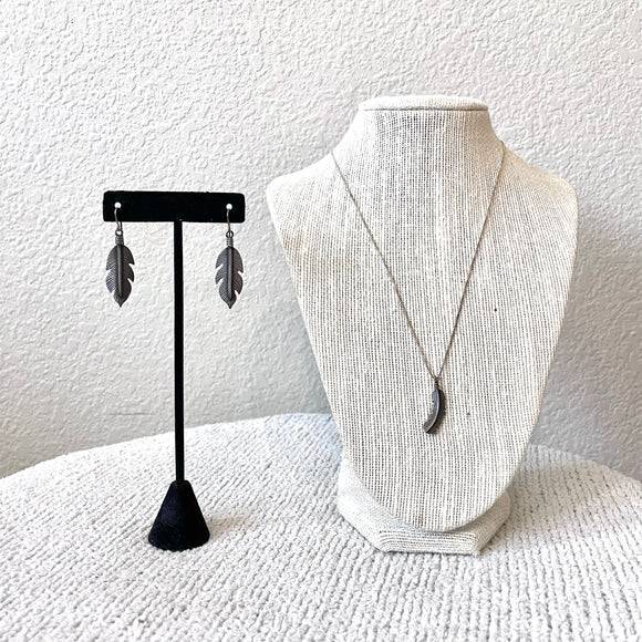 Sterling Silver Feather Set