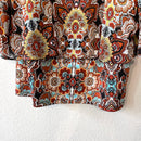 Floral Banded Waist Blouse-9
