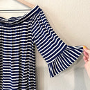 Striped Off Shoulder Top-5