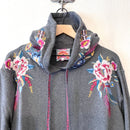 Floral Embroidered Hoodie-3