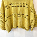 Henley Open Knit Crop Sweater-9