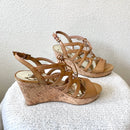 Strappy Cork Wedge Heels-6