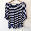 Striped Off Shoulder Top-7