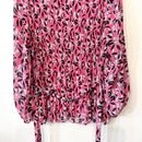 Floral Accordion Pleated Blouse-10