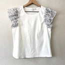 Cap Ruffle Sleeve Top-2