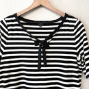 Striped Bow Tee-3