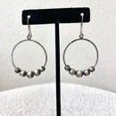 Navajo Pearl Hoop Earrings-2