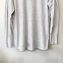 Striped Lace V-Neck Tee-9