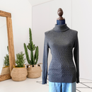 Cable Knit Turtleneck Sweater-1