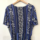 Floral Faux Wrap Dress-8