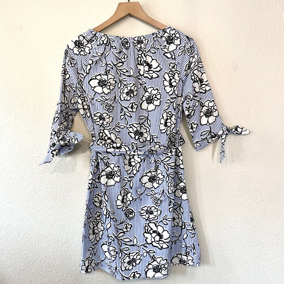 Striped Floral Dress