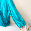 Swiss Dot Color Block Wrap Top-6