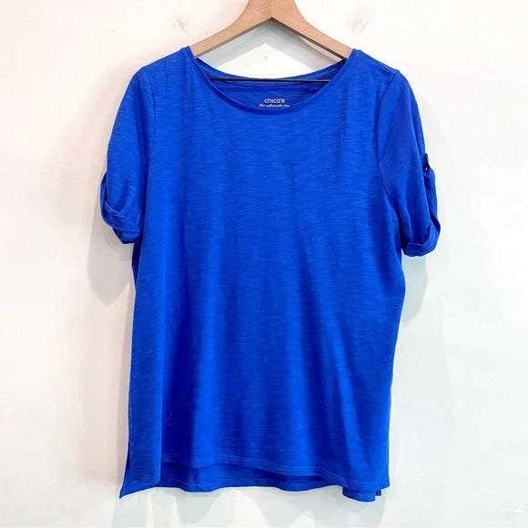 Button Cuff Short Sleeve Tee