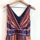 Geometric Pleated Maxi Dress-3