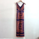 Geometric Pleated Maxi Dress-2