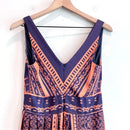 Geometric Pleated Maxi Dress-11