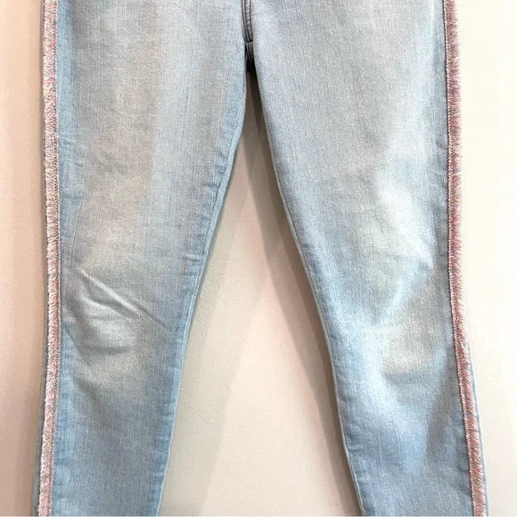 Fringe High Rise Skinny Jeans