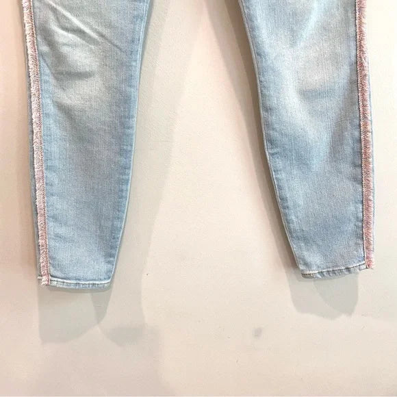 Fringe High Rise Skinny Jeans