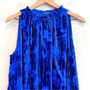 Silk Velvet Ruffle Neck Top-3