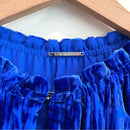 Silk Velvet Ruffle Neck Top-6