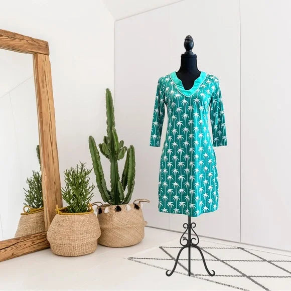 Palm Tree Tunic Dress
