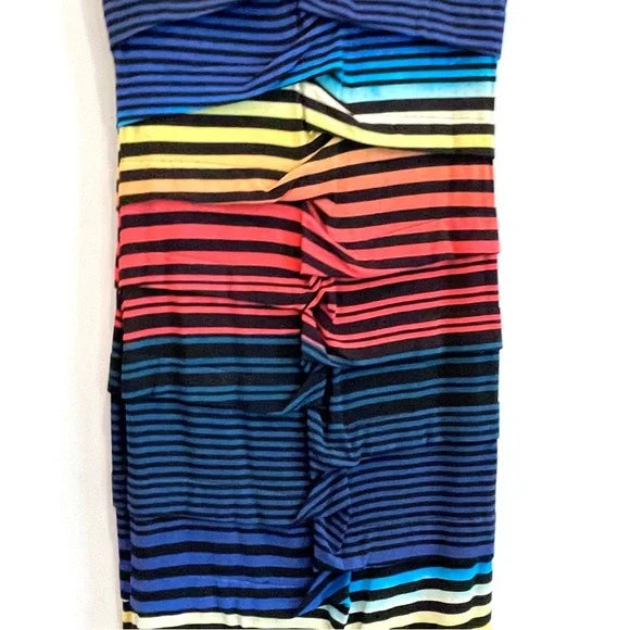 Rainbow Striped Sheath Dress